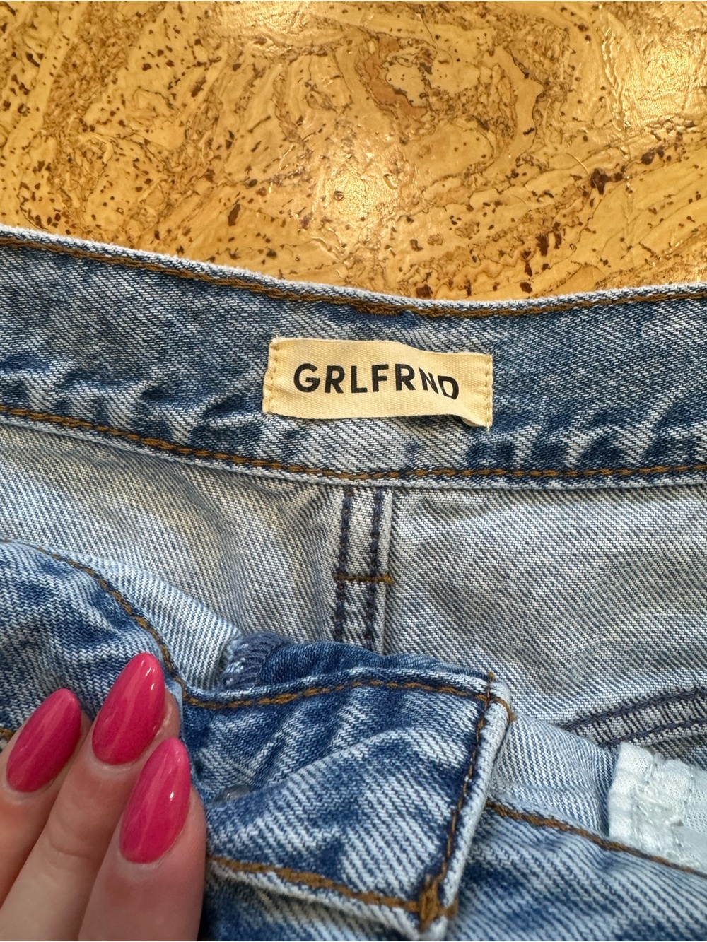 GRLFRND Charlie Low Rise Baggy Cutt Off in Chelsea Market With Rips - Picture 7 of 10